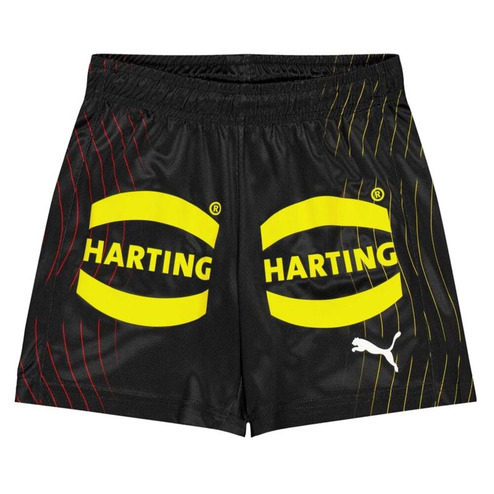 Puma Childrens/Kids Harting Shorts / Black/Red